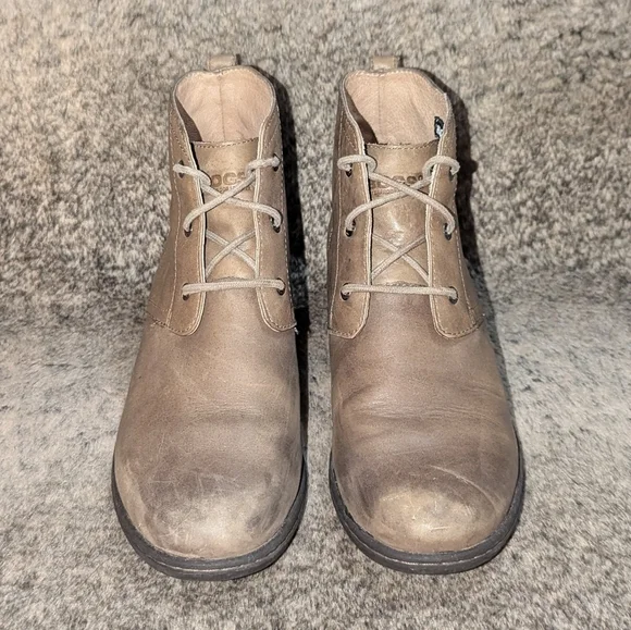 Bogs Kristina Chukka Boot Leather Waterproof Taupe Women's 9.5 - Picture 2 of 13
